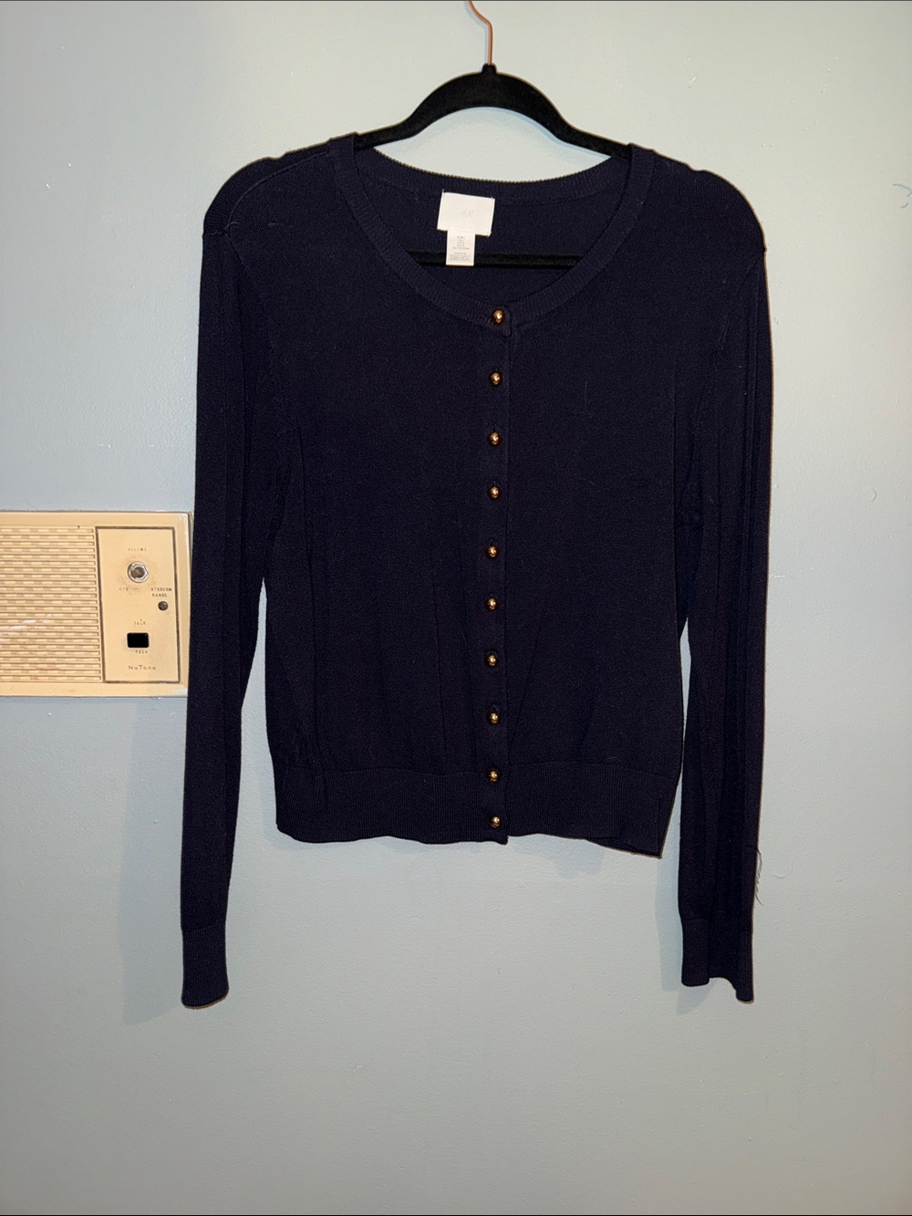 H&M Classic Navy Button-Front Women’s Cardigan